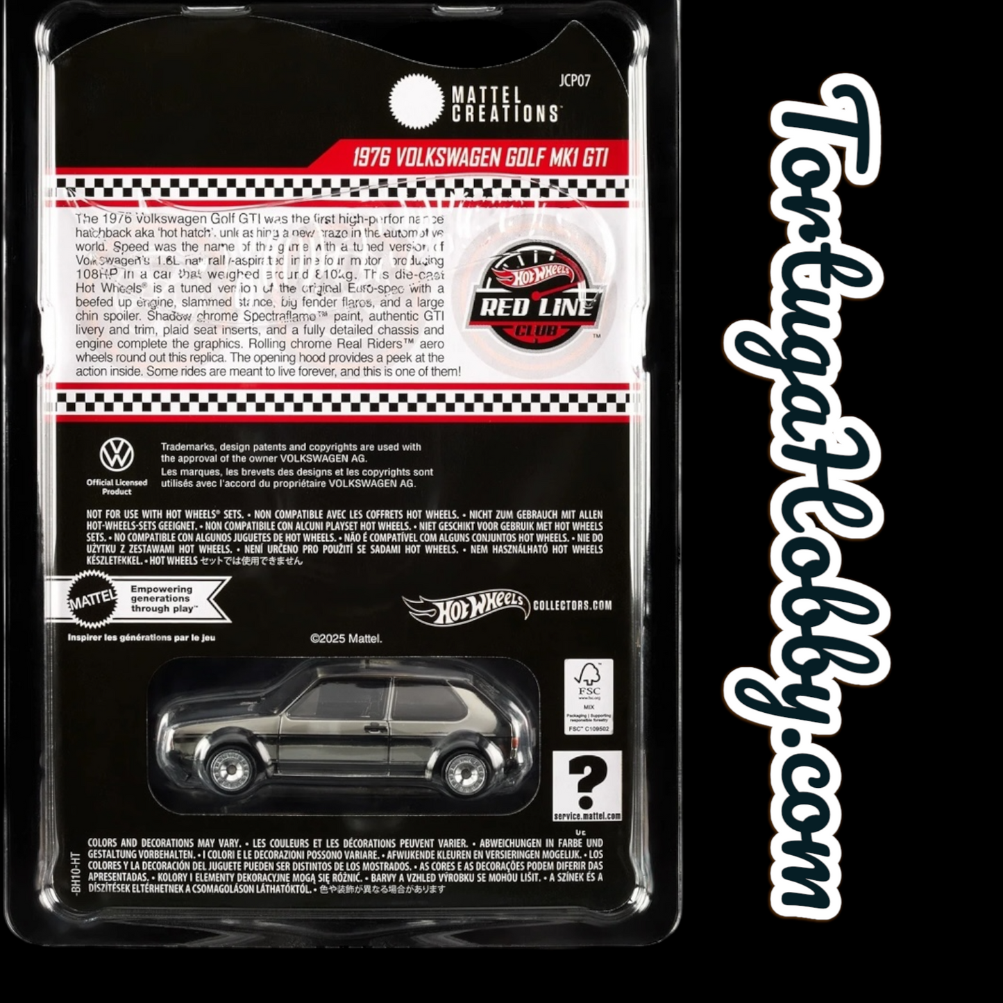 Hot Wheels RLC '76 Volkswagen Golf MK1 GTI