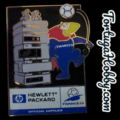1998 FIFA World Cup - France - Hewlett Packard Sponsor Pin Set W Footix