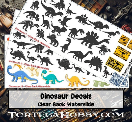 Dinosaur Decals - Models Cars & Derby