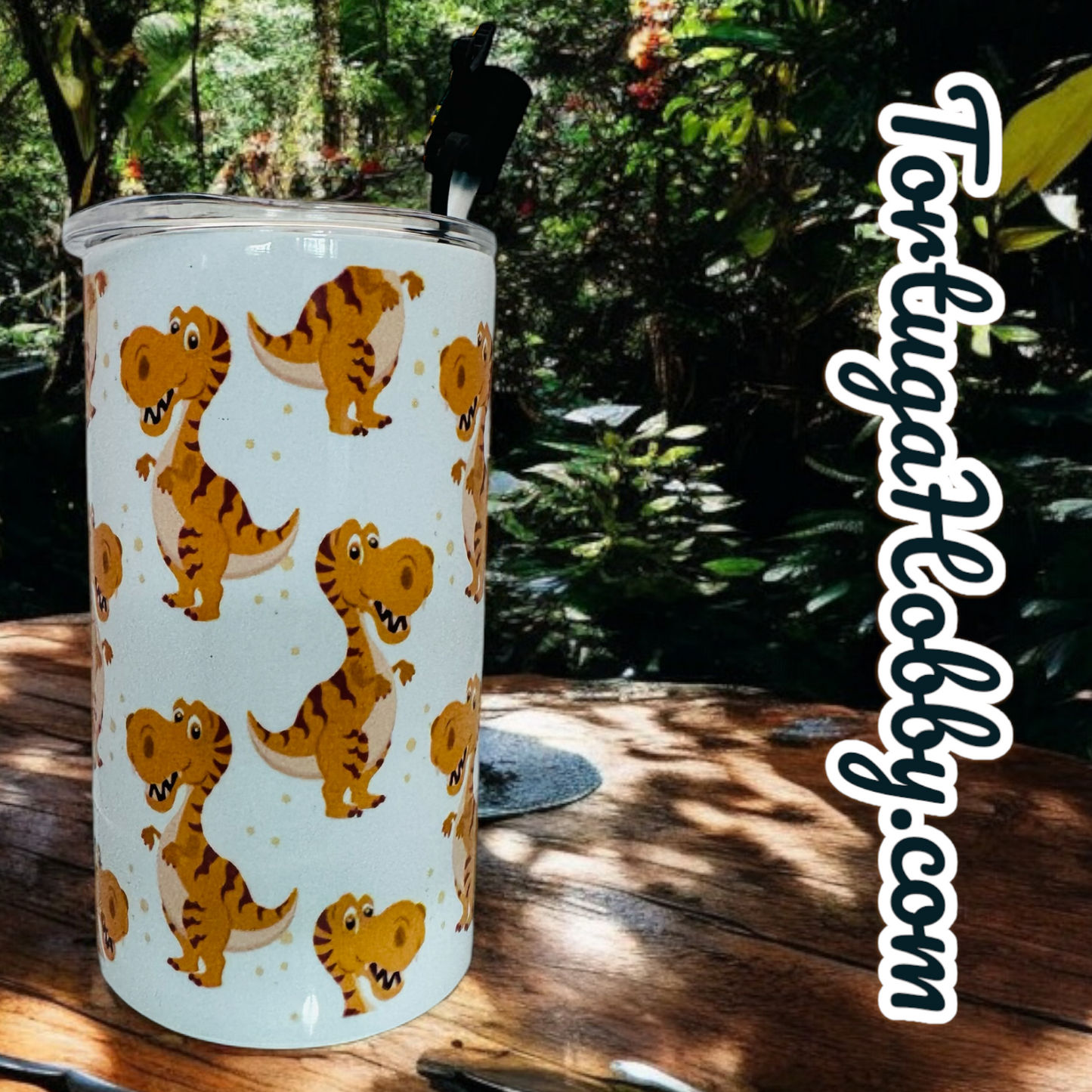 Tumbler’s - T-Rex Brown - Thin Stainless Steel 12oz Tumbler