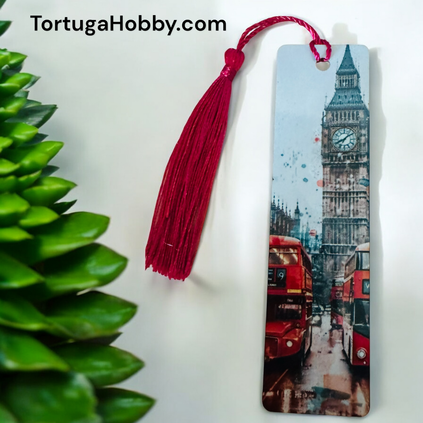 Bookmark - Duel Deck Buses - Aluminum Artisan Bookmark