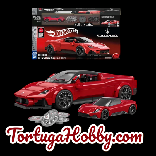 2025 - Hot Wheels 1:43 Maserati Brick Shop - With Exclusive 1:64 Red Maserati