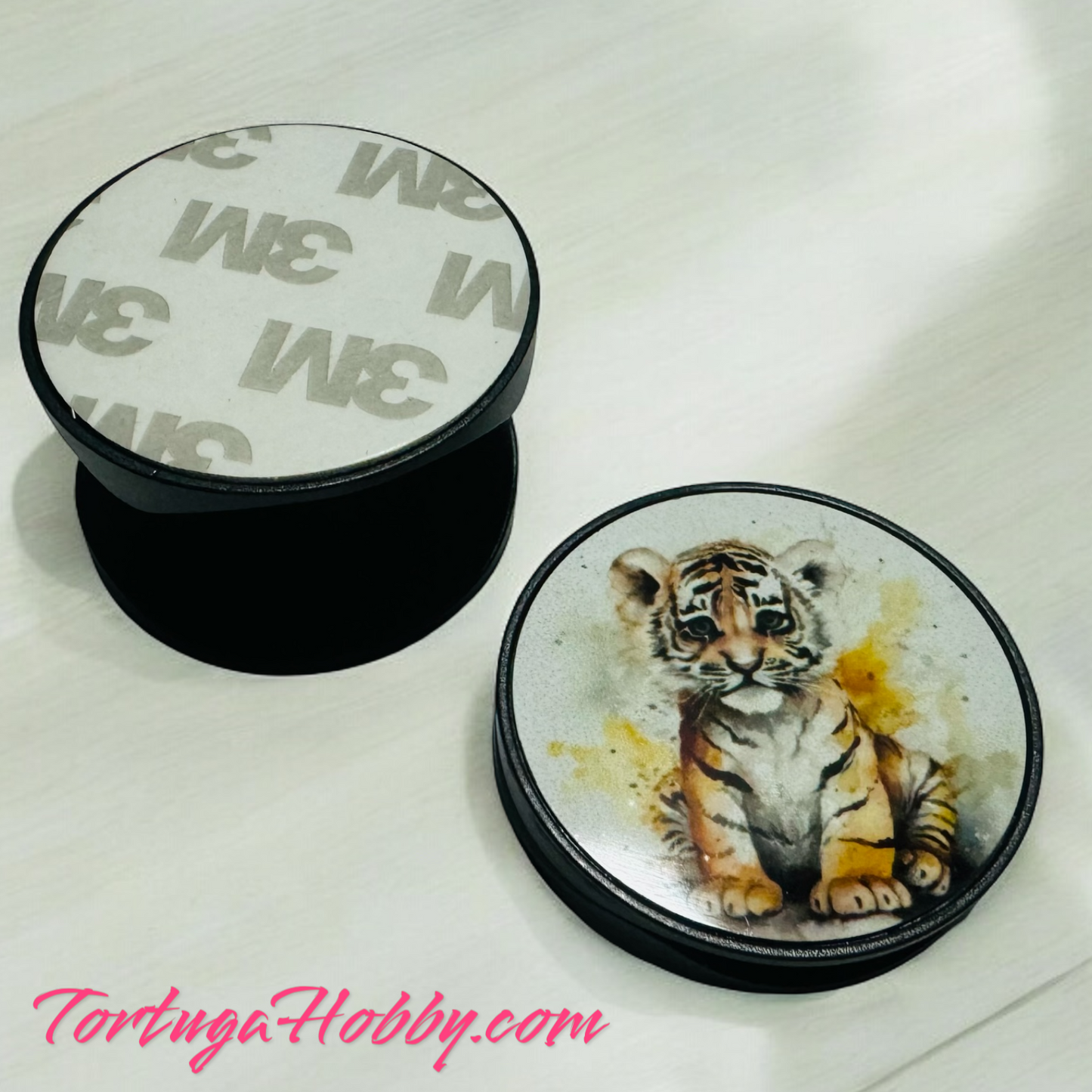 Phone Stands - Tiger (Cub) Original Art - Artisan Phone Stands