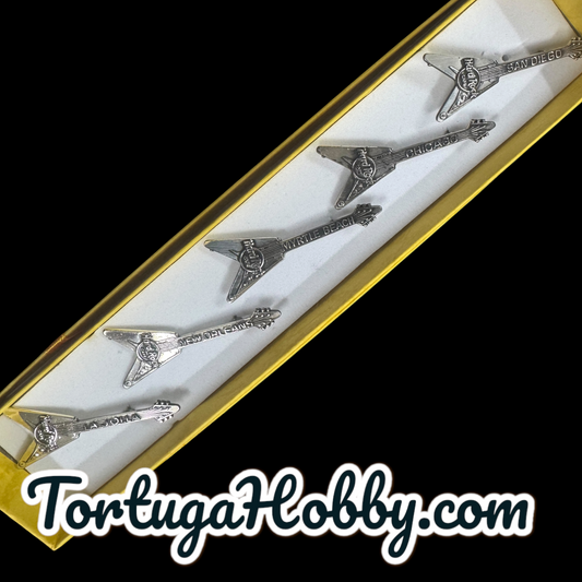 1999 - Hard Rock Cafe 5 Pin Set - Sterling Silver