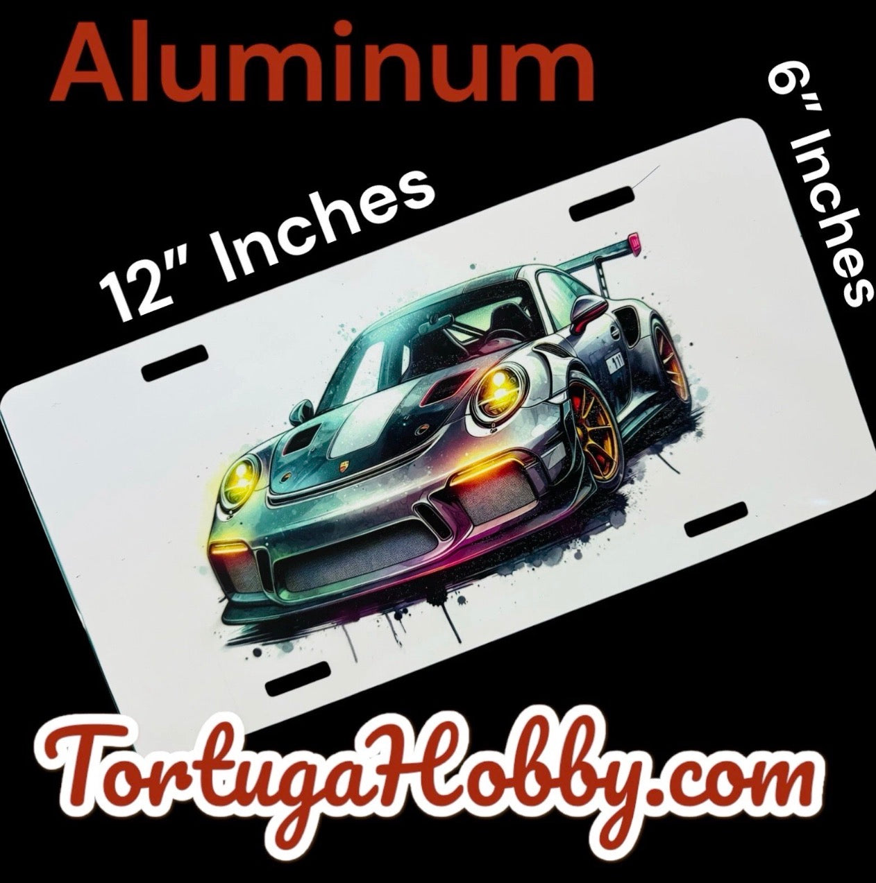 Porsche 911 Exclusive Art - Front License / Vanity Plate