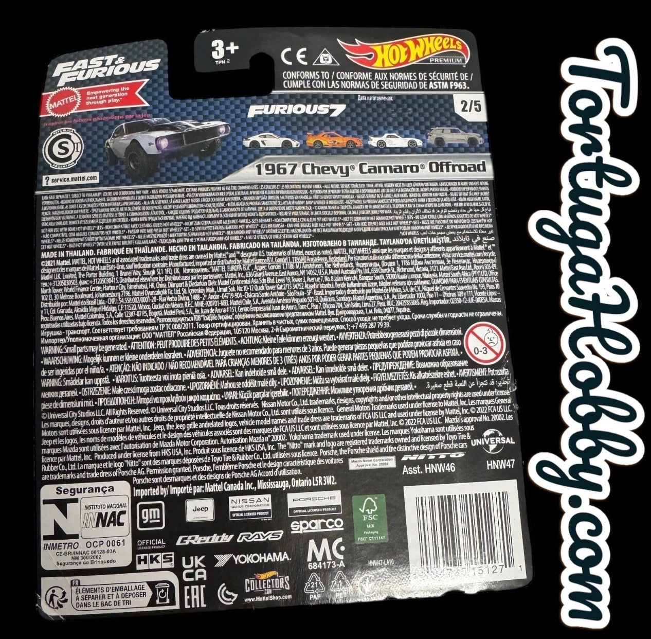 2023 - Hot Wheels - Premium Car Culture - Fast & Furious - 1967 Chevy Camaro