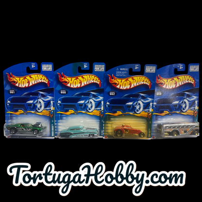 2000 - Hot Wheels - 4 Car Set - Spares & Strikes Set
