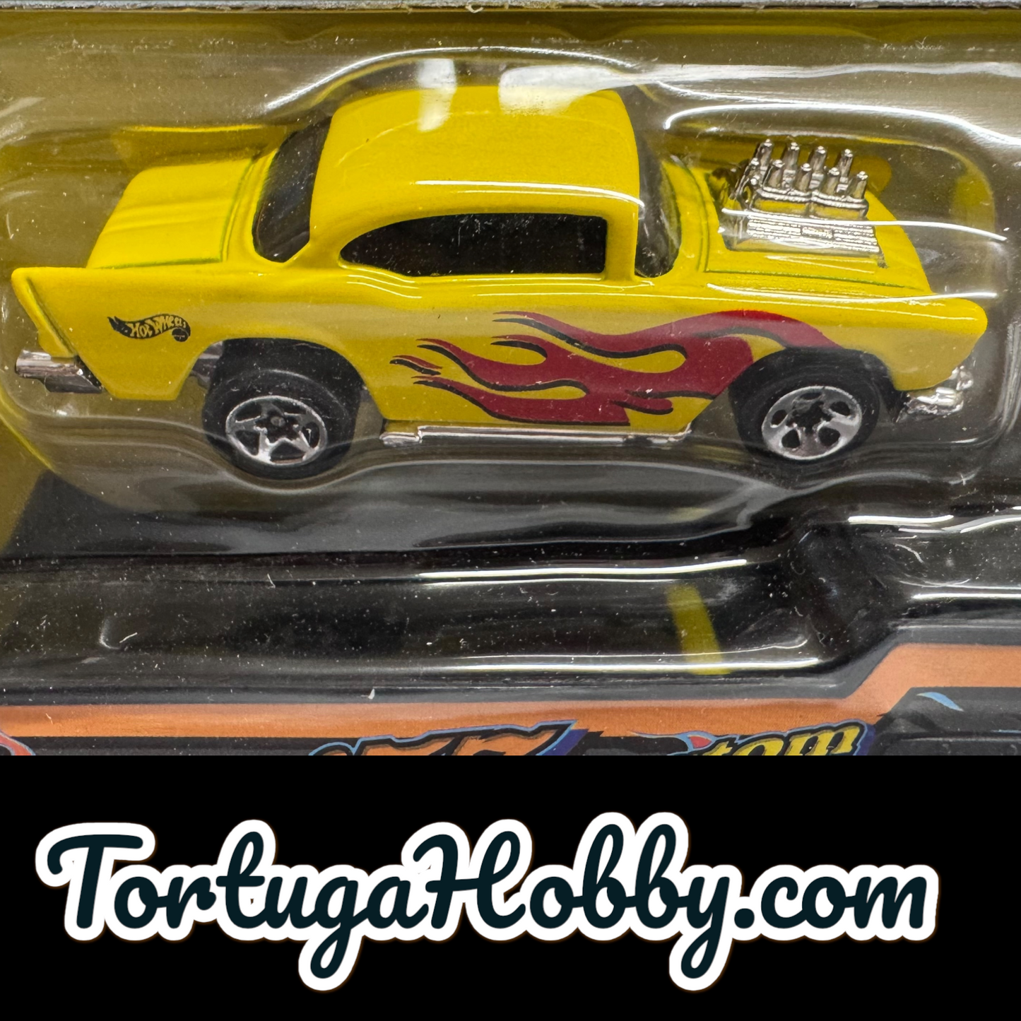 2000 Hot Wheels - Pavement Pounders - Yellow 1957 Chevy