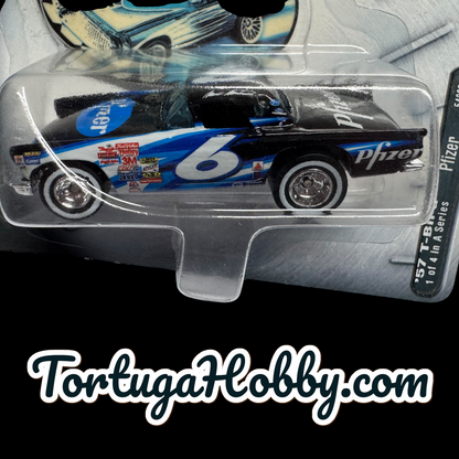 2002 - Hot Wheels - 2 Car Set - Ford Thunderbirds - Hot Wheels Racing