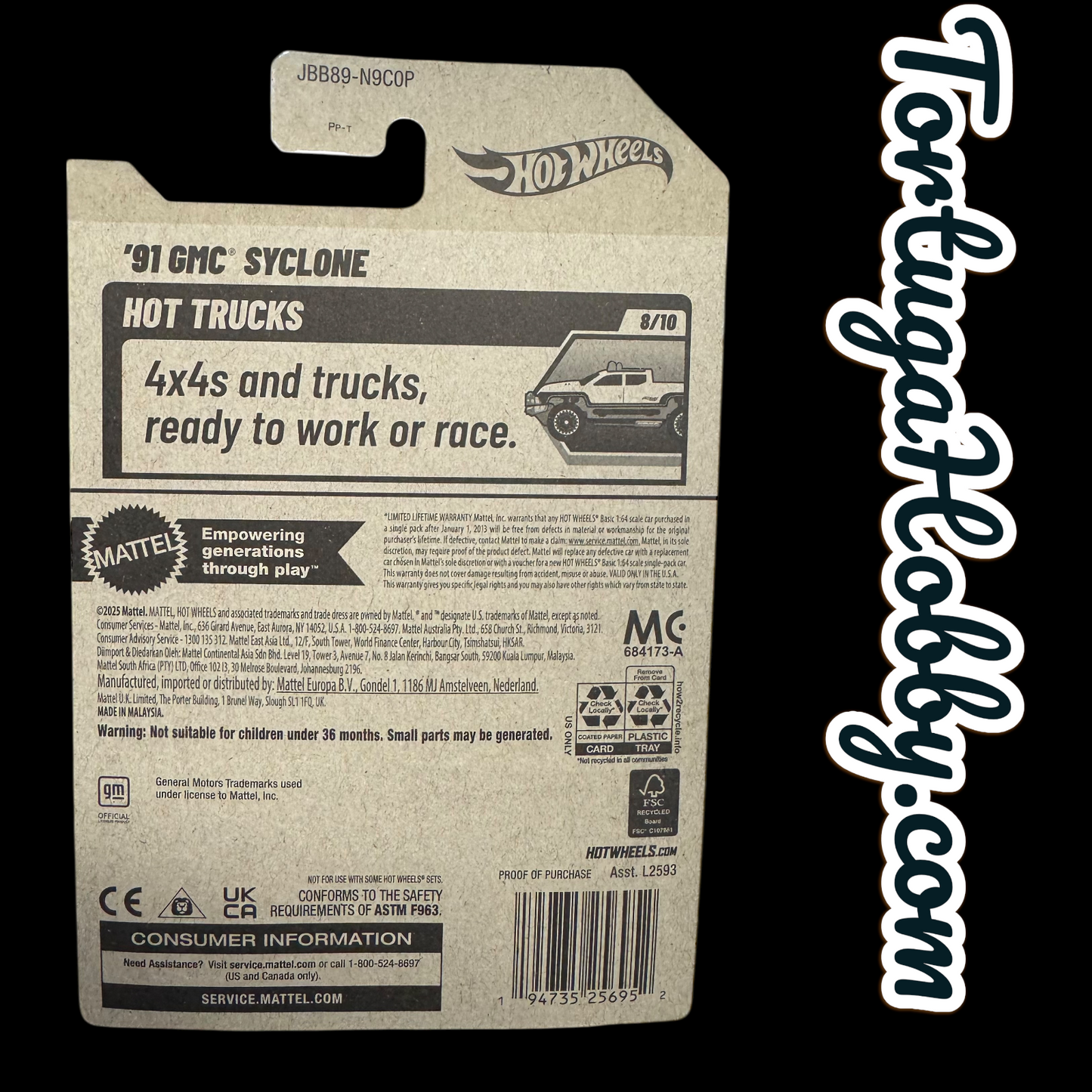 2025 - Hot Wheels - Mainline - 1991 GMC Syclone
