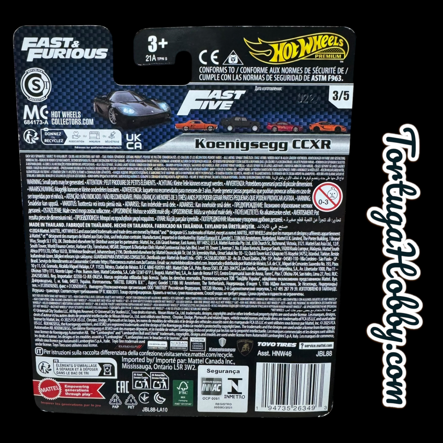2024 Hot Wheels Premium - Koenigsegg CCXR - Fast & Furious