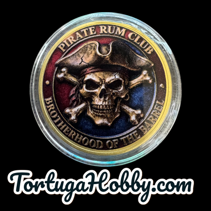 PIRATE RUM CLUB Coin – The Brotherhood Badge for True Rum Lovers!” Metal Coin