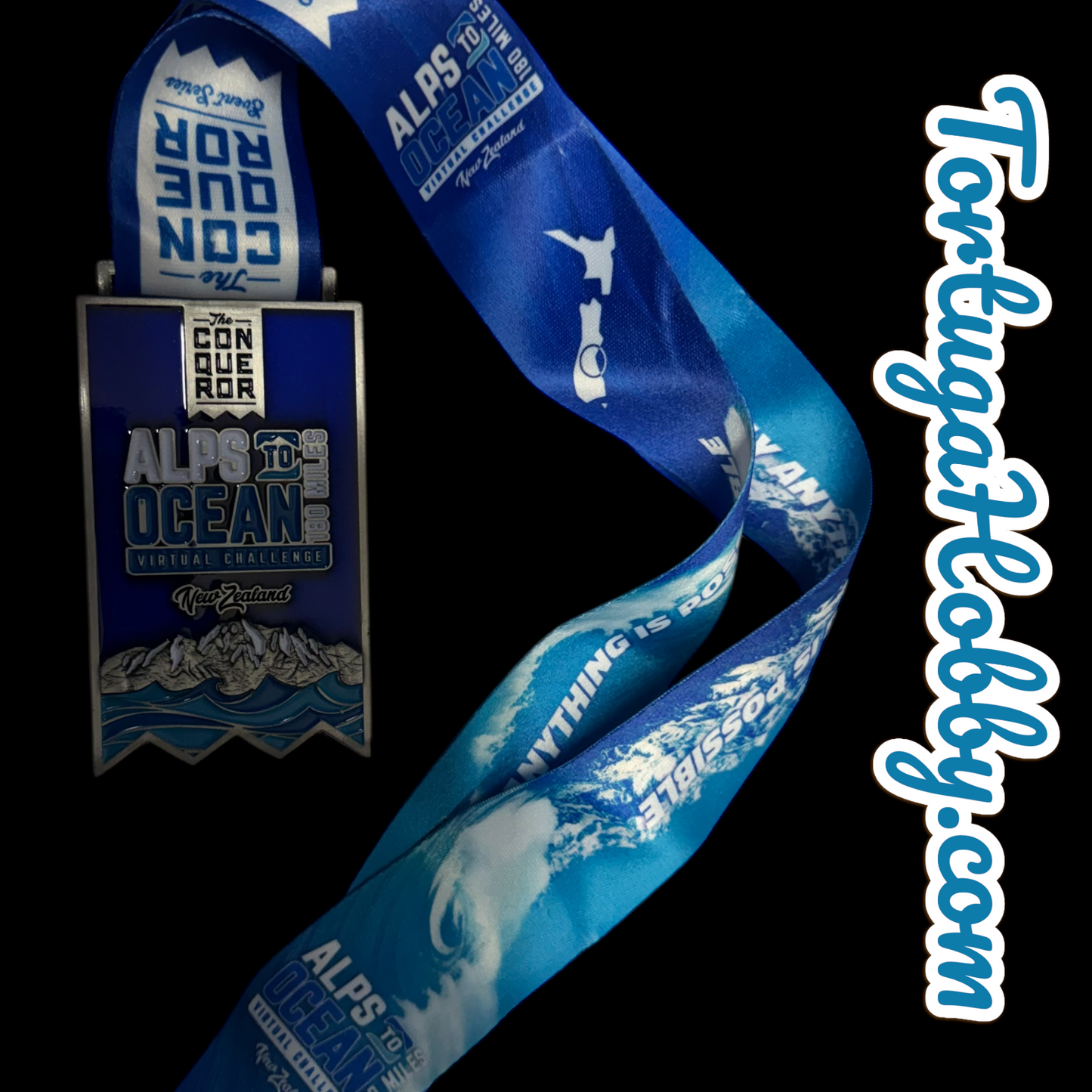 The Conquerors - Virtual Adventure Medals - Alps To Ocean - New Zealand