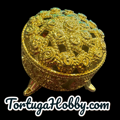 10pc Acrylic Duck Counters in Round Golden Box - Perfect for Unique Game Night - CCG - Role Play - Cruise Hiding Ducks