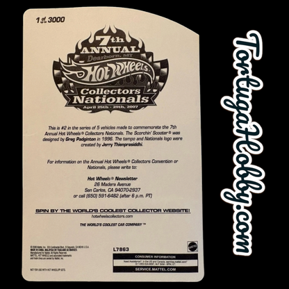 2007 - Hot Wheels 7th Annual Collectors Nationals - Scorchin Scooter  - Only 3000 Run