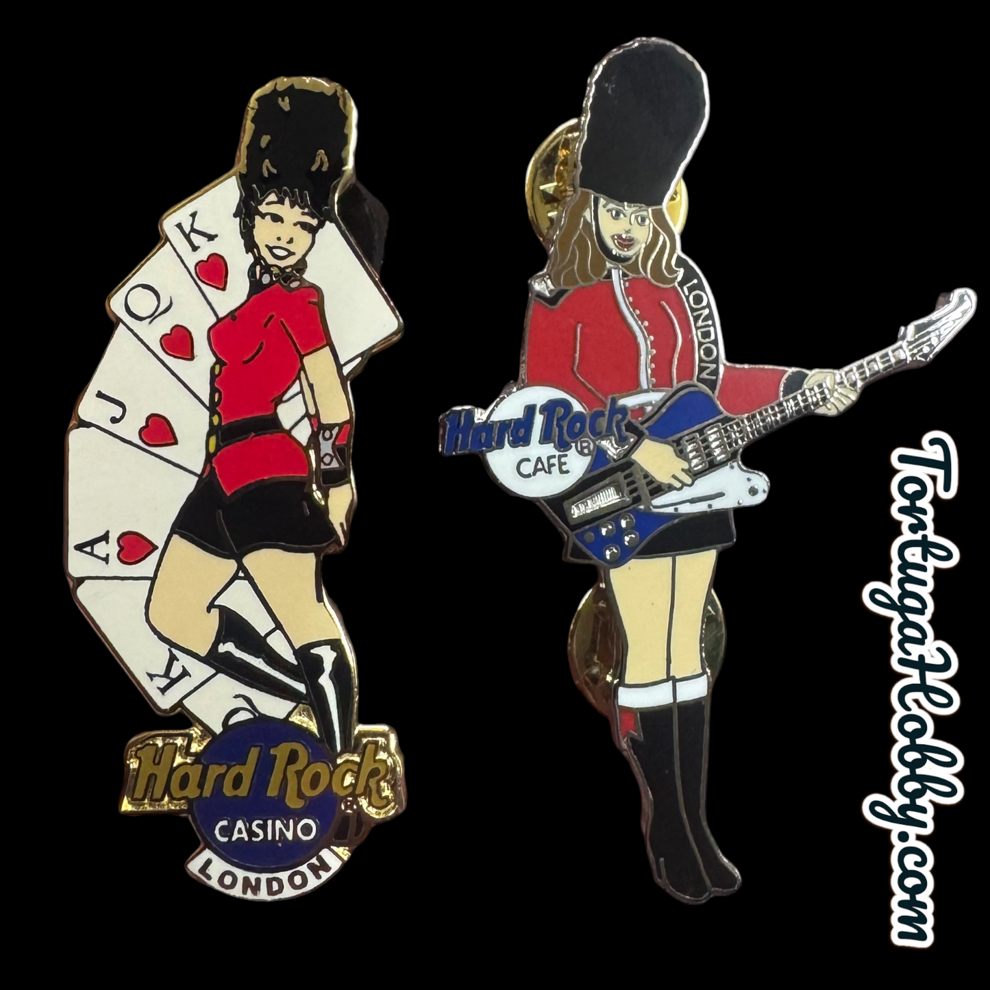 2002-04- Hard Rock Casino - London - Female Guards 2 Pin Set - LE Of Only 250