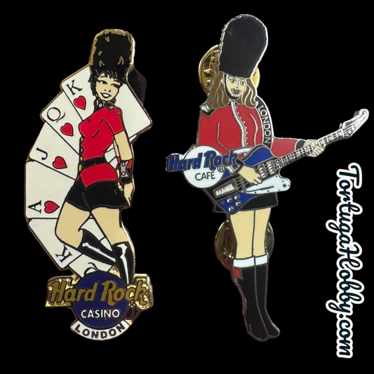 2002-04- Hard Rock Casino - London - Female Guards 2 Pin Set - LE Of Only 250
