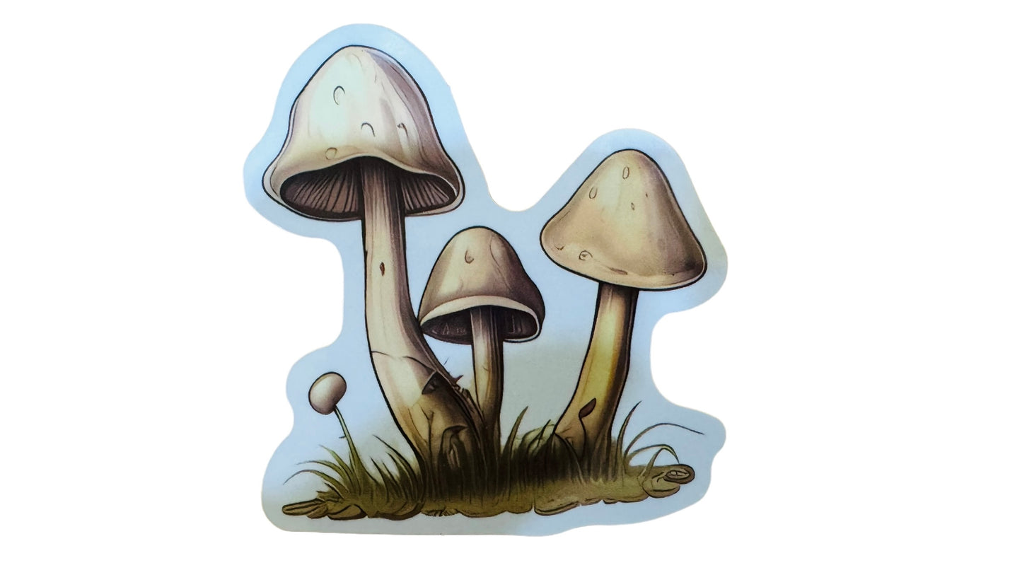 Keyring - Mushroom Sticker & Keyring Gift Pack