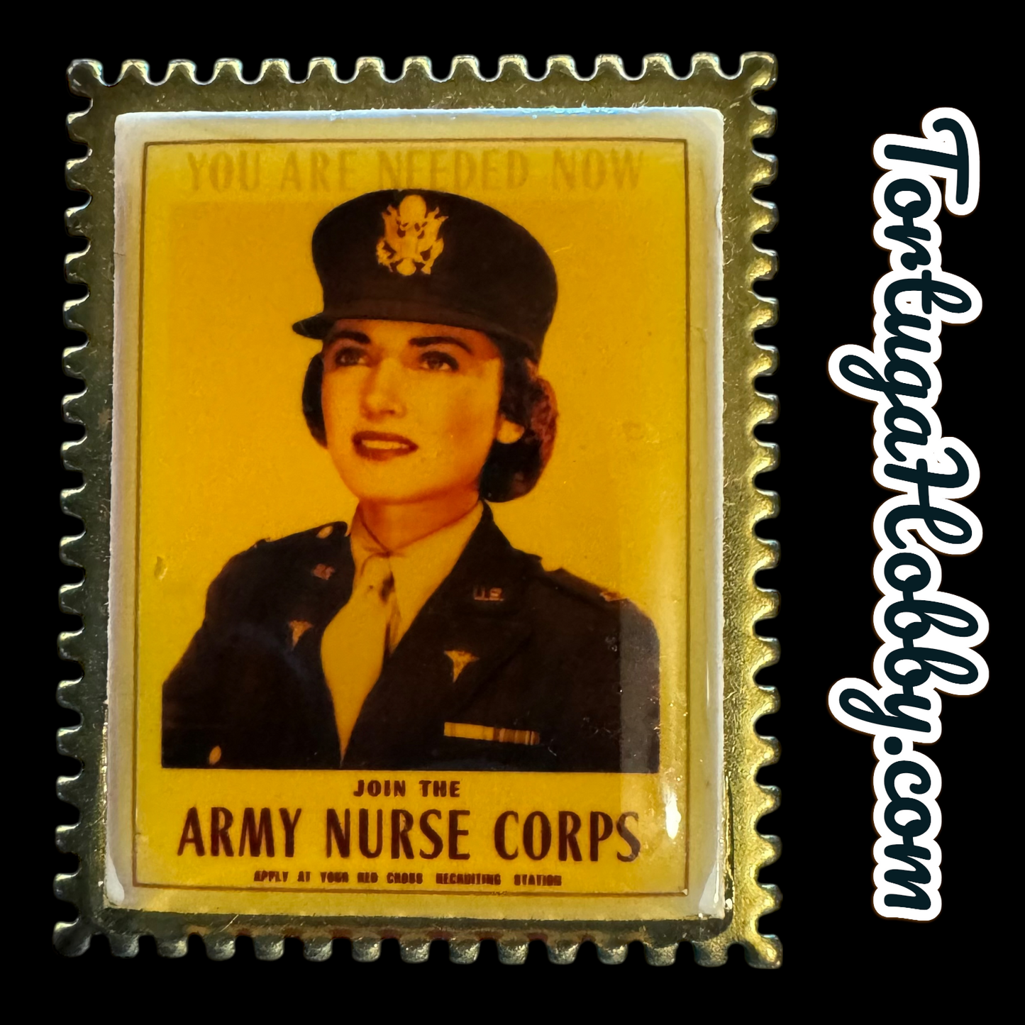 U.S. Postage -Nursing Pin/ Woman In Military Stamp Pin