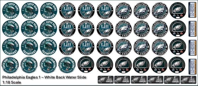 Decals - Eagles - Water Slide Decals