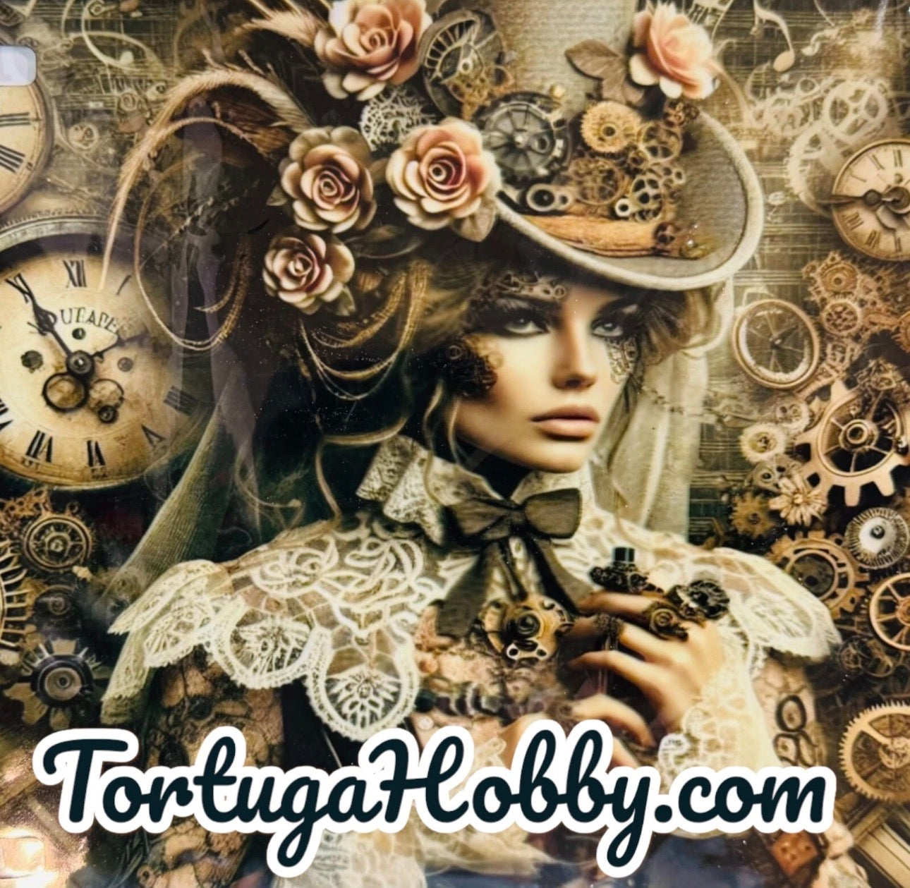Plates - The Timekeeper Exclusive Art - Front License / Vanity Plate - Steampunk Artwork