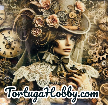 Plates - The Timekeeper Exclusive Art - Front License / Vanity Plate - Steampunk Artwork