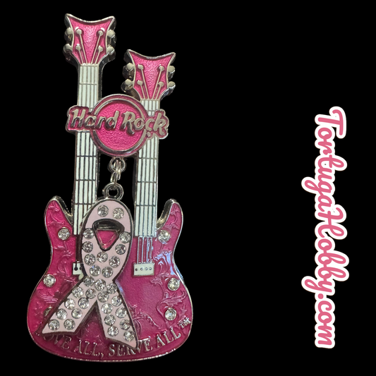 2010 - Hard Rock Cafe - Pinktober - Guitar - Breast Cancer Awareness