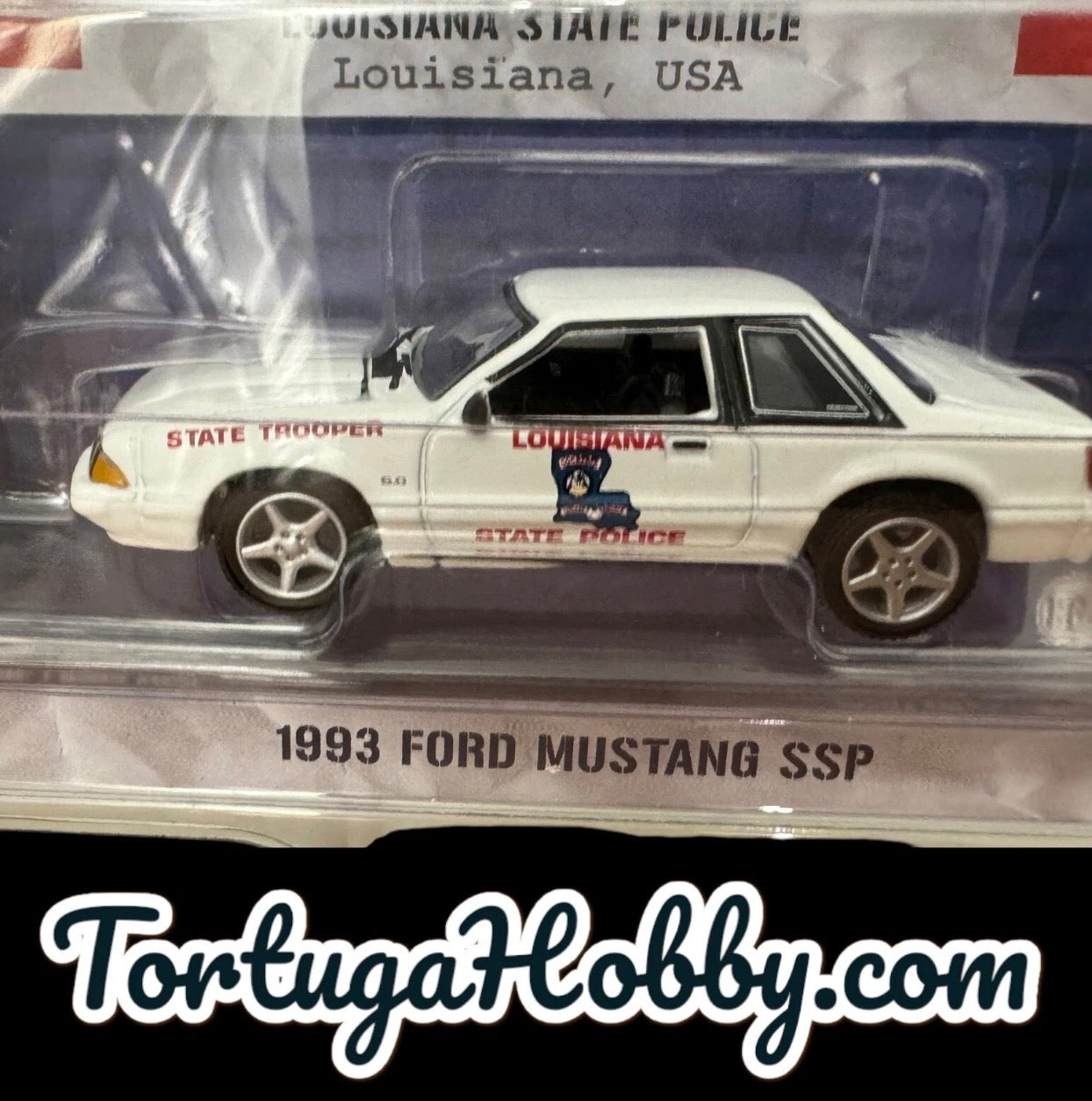 2023 - 1/64 1993 Ford Mustang SSP, Louisiana State Police, Hot Pursuit Series 45