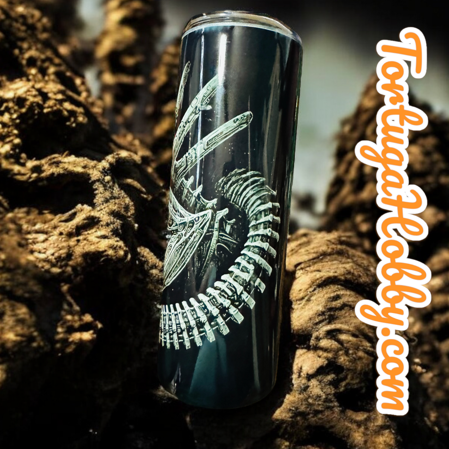 Tumbler’s - Xenomorph Alien Original Art - Thin Stainless Steel 20oz Tumbler