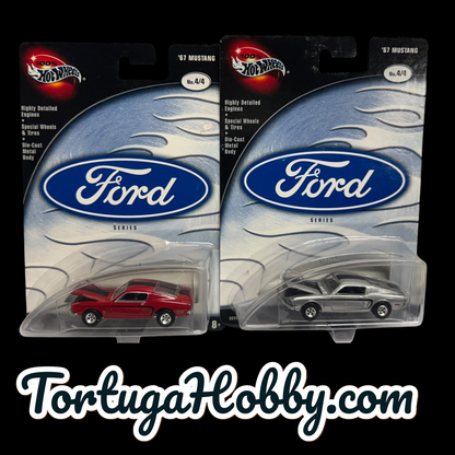 2002 - 2 Hot Wheels/ FORD Series ( #4/4 : '67 Mustang In Red And Silver.