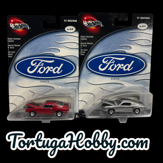 2002 - 2 Hot Wheels/ FORD Series ( #4/4 : '67 Mustang In Red And Silver.