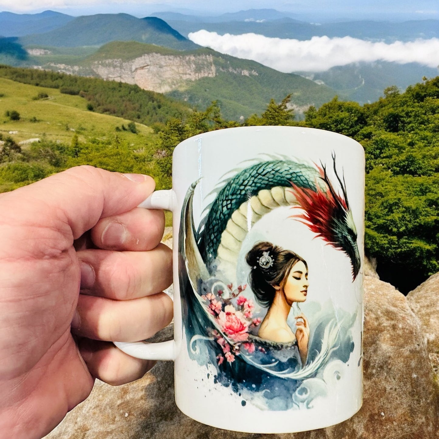 Coffee Cup - Dragon Good Morning Mug - perfect for your favorite cup of coffee.