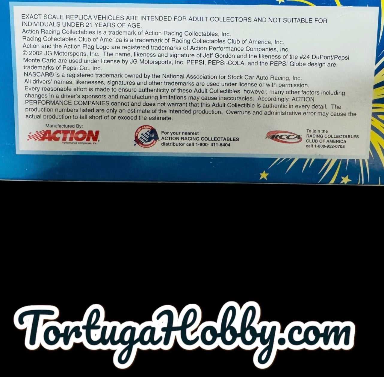 Jeff Gordon #24 Dupont Pepsi Daytona Patriotic 2002 Chevrolet Monte Carlo 1:24