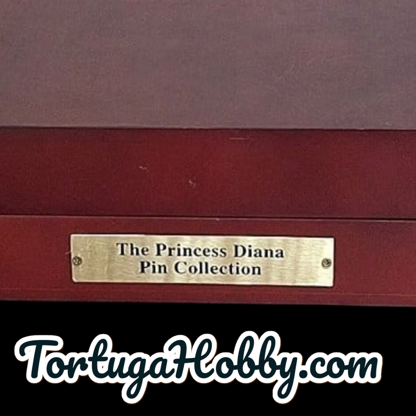 1980 - Beautiful Princess Diana 32 Pin Collection with Wooden Case