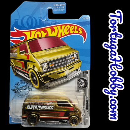 2017 - Hot Wheels - Mainline - Custom 1977 Dodge Van Chrome
