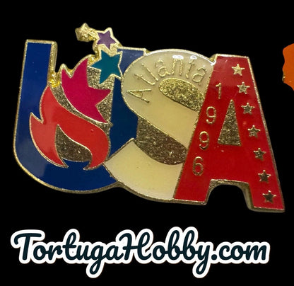 1996 Atlanta Olympics Pin Set. 3 Pin Set