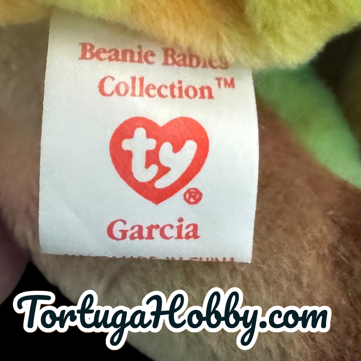 1993 - Ty Beanie Baby: Garcia Bear  - Errors Listed For Accuracy - PVC PELLETS