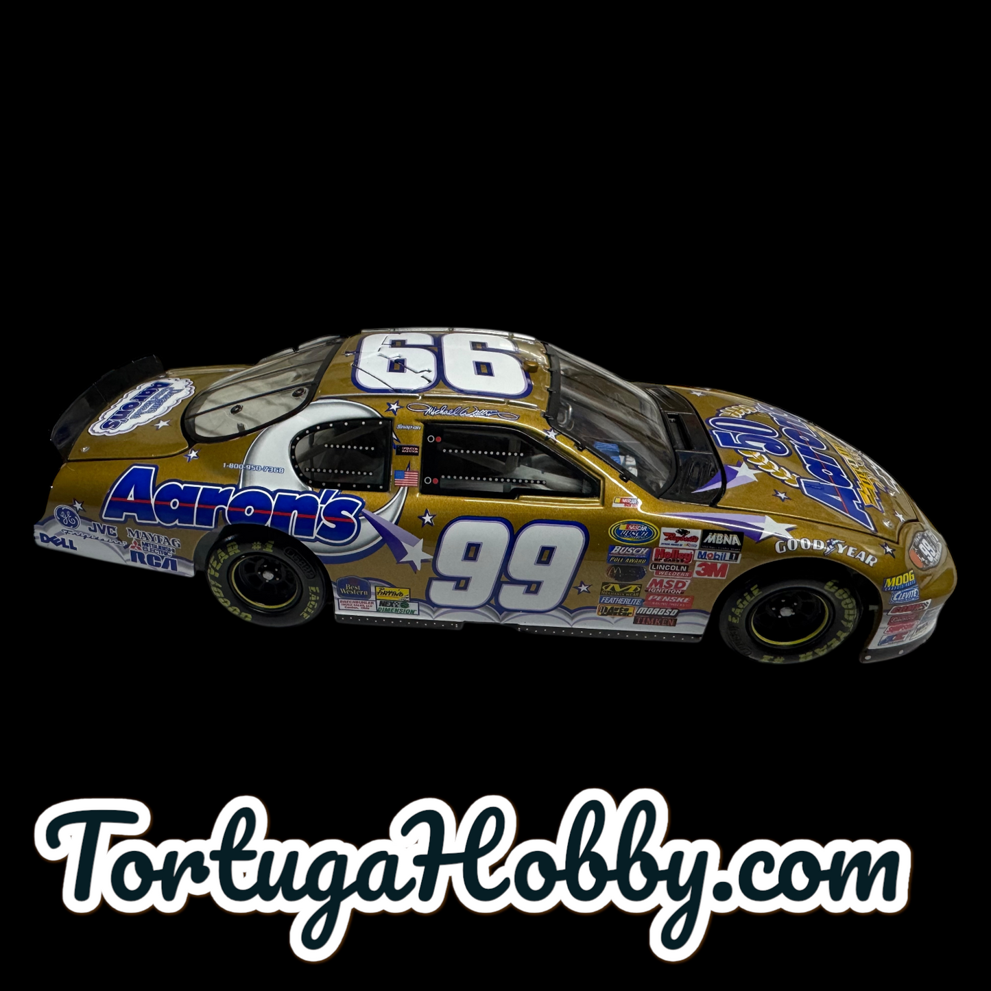 Action Racing NASCAR #99 Michael Waltrip Limited Edition Aaron’s 1:24 Scale