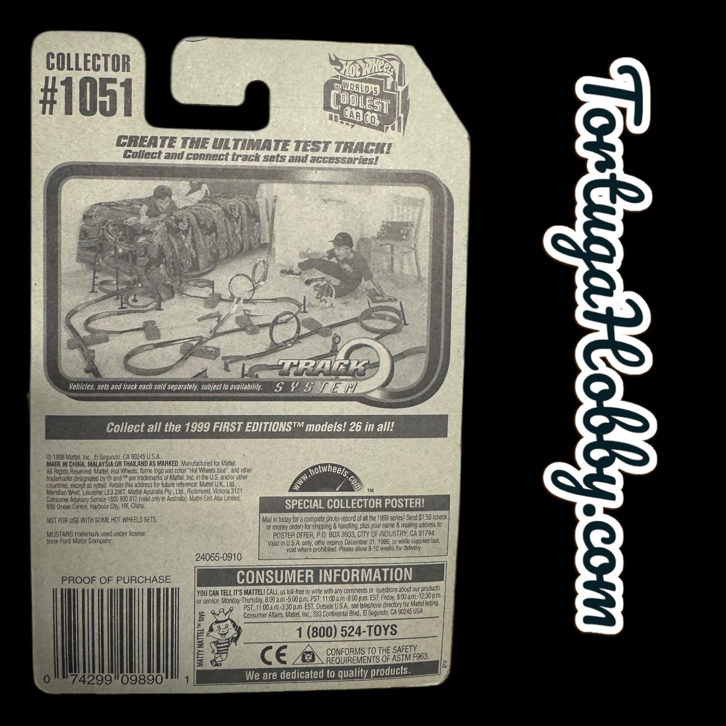 1995 - Hot Wheels - 65’ Mustang - Mainline - 3 Cars Included.