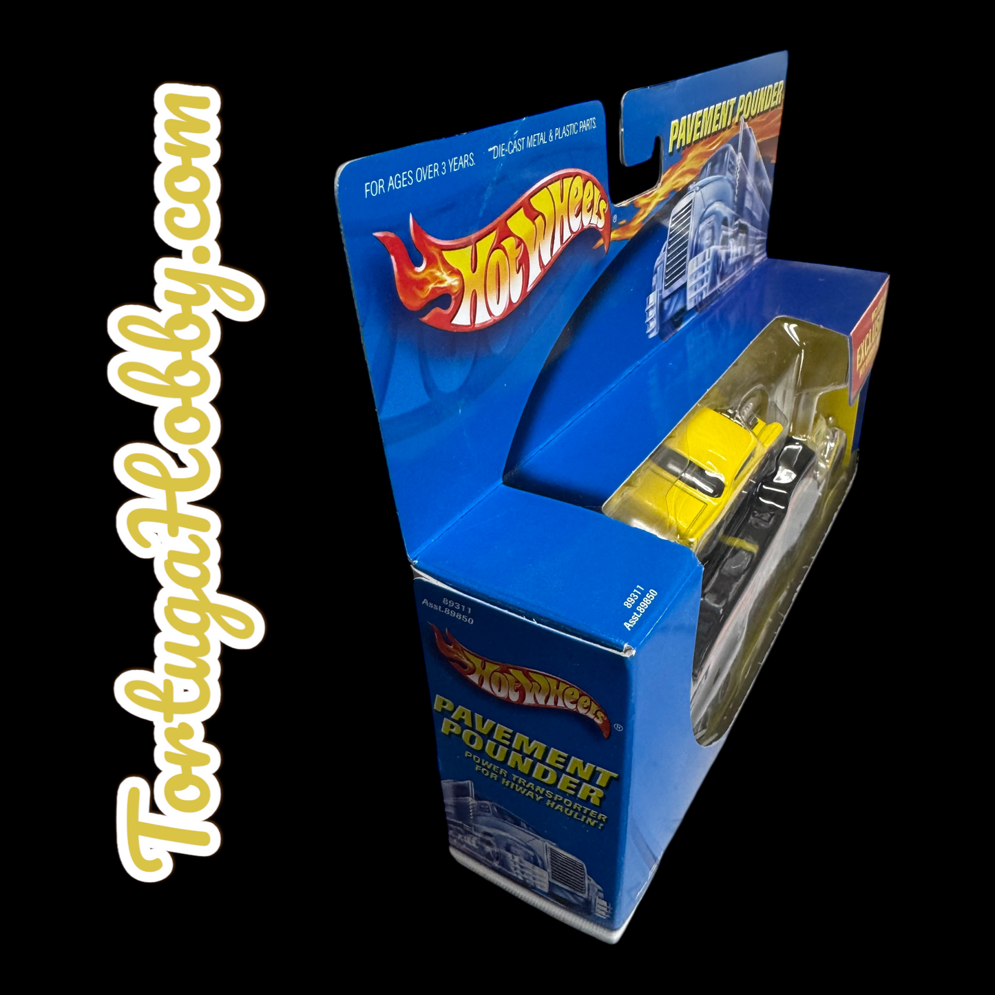 2000 Hot Wheels - Pavement Pounders - Yellow 1957 Chevy