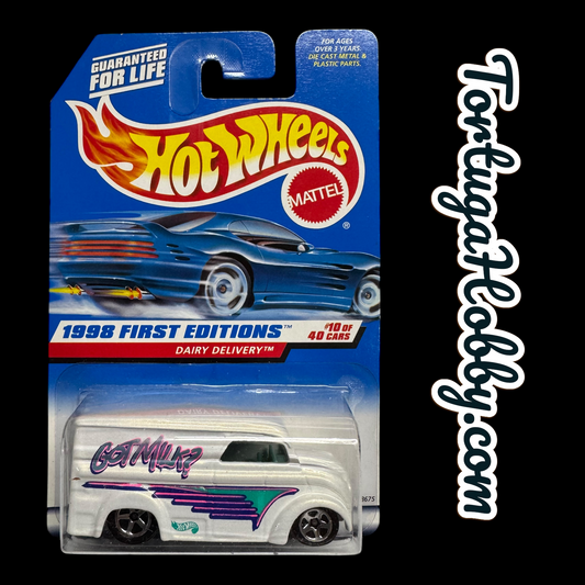 1998 - Hot Wheels - 1998 First Editions - Dairy Delivery - Got Milk?
