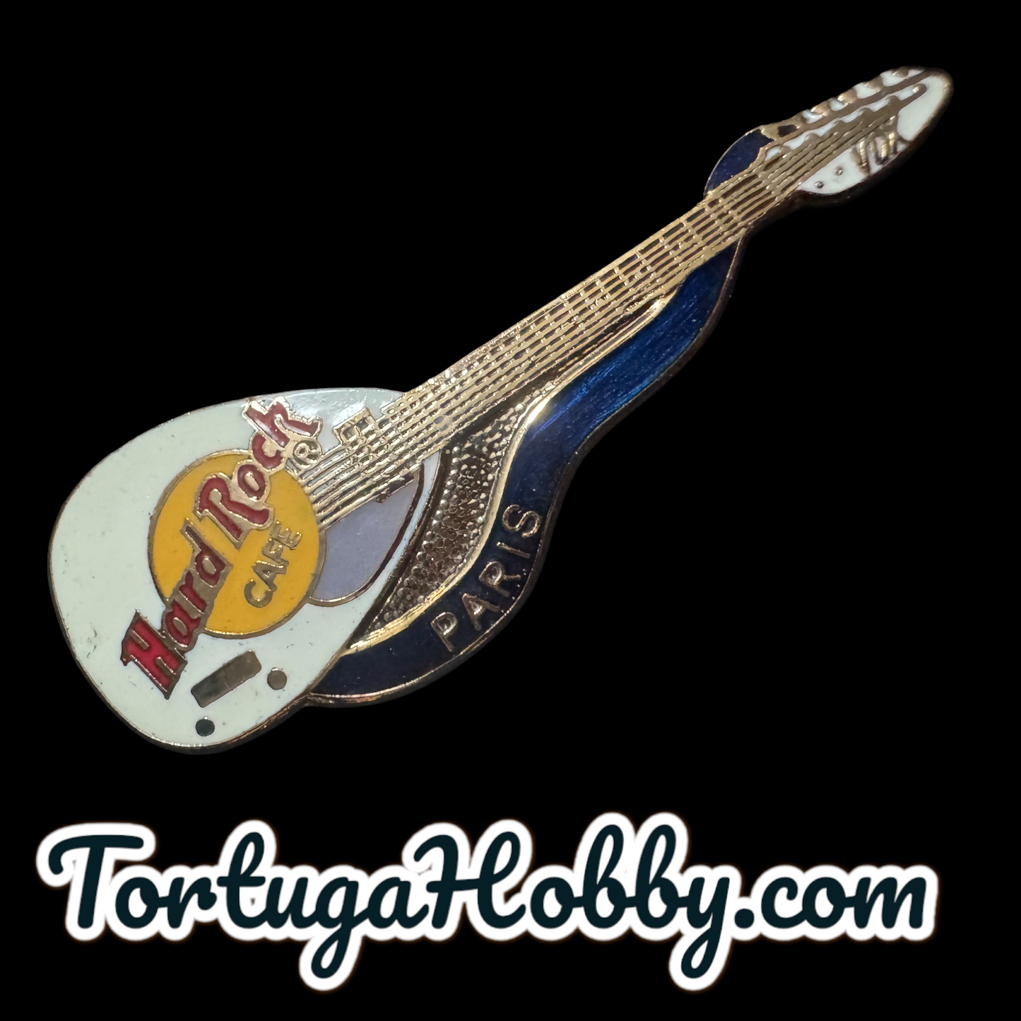 1998 - Hard Rock Cafe - Paris - 3 Guitar Pin Set 🎸