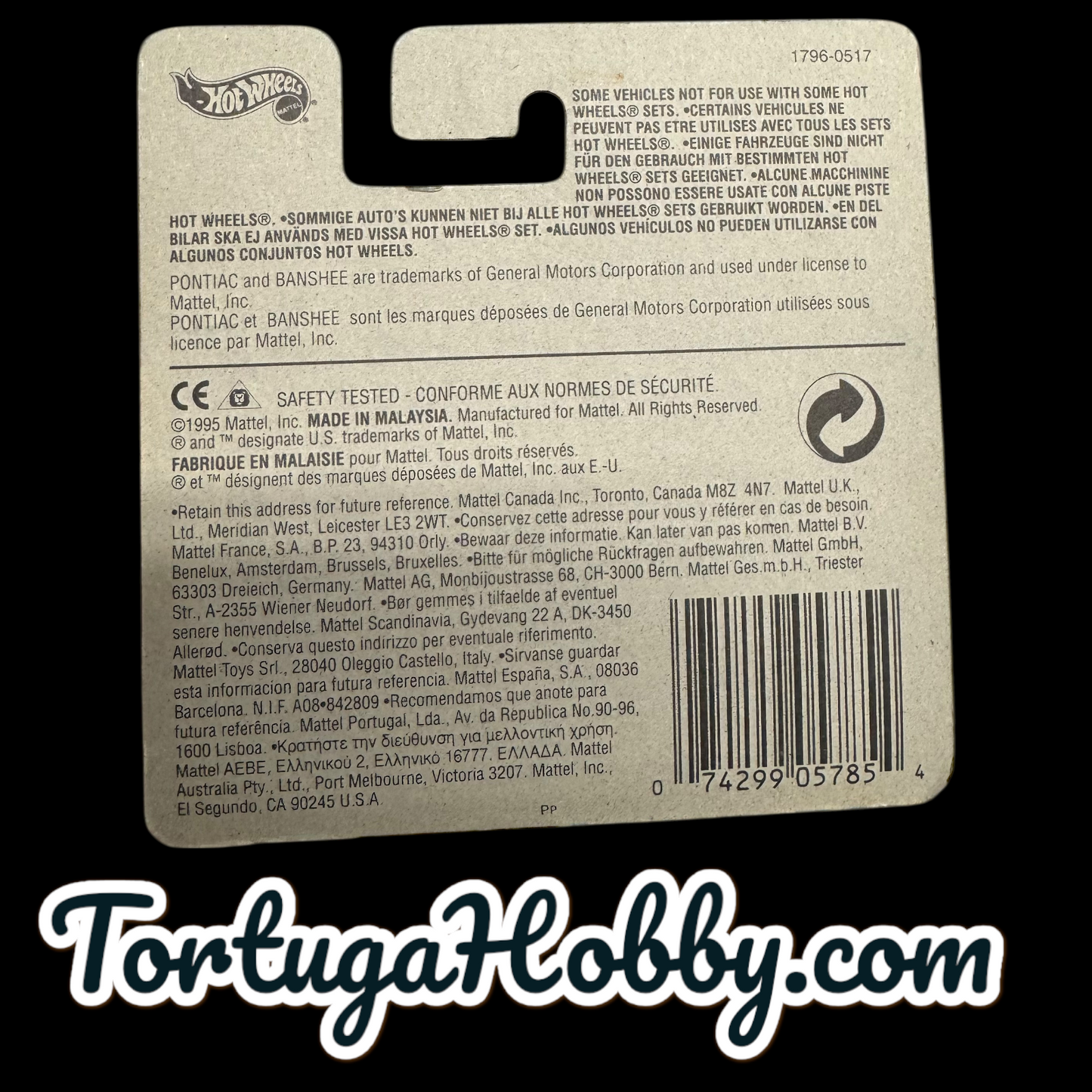 1996 - Hot Wheels - Pontiac Banshees - Mainline - 3 Cars Included.