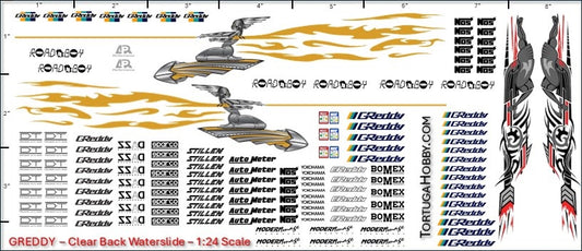 She-Bot Racing Side Panels - Fast & Furious - 1:24 Scale Decals
