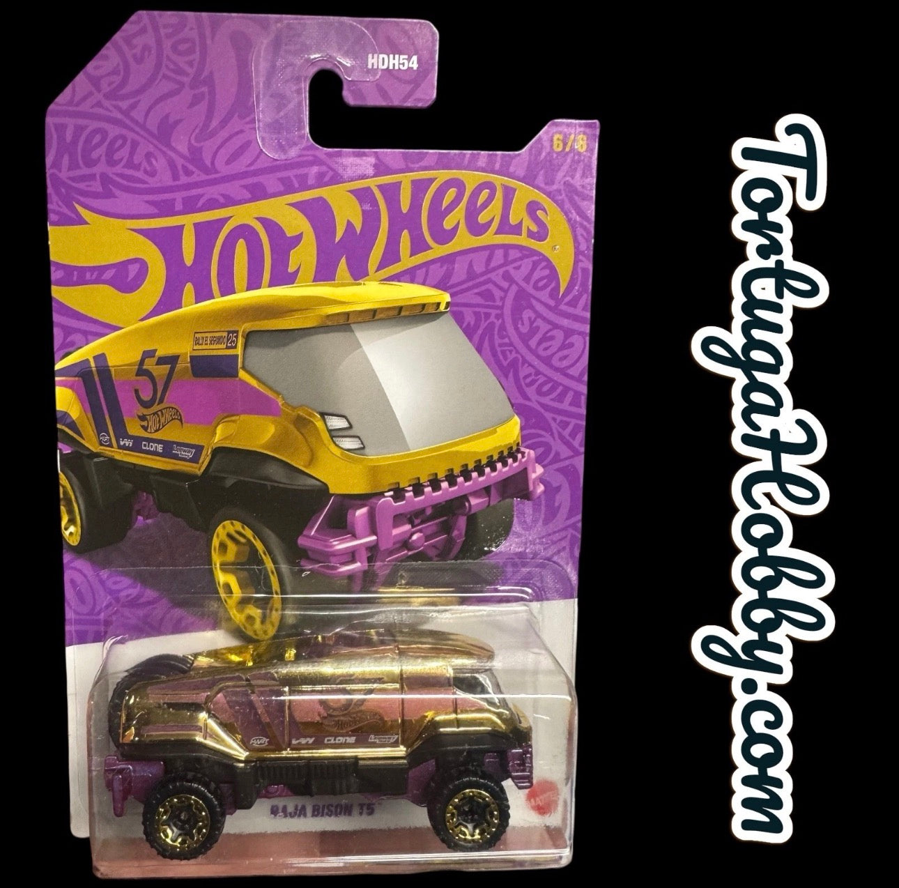2025 - Hot Wheels Purple And Gold 57th Anniversary Baja Bison T5 6/6 - Chase