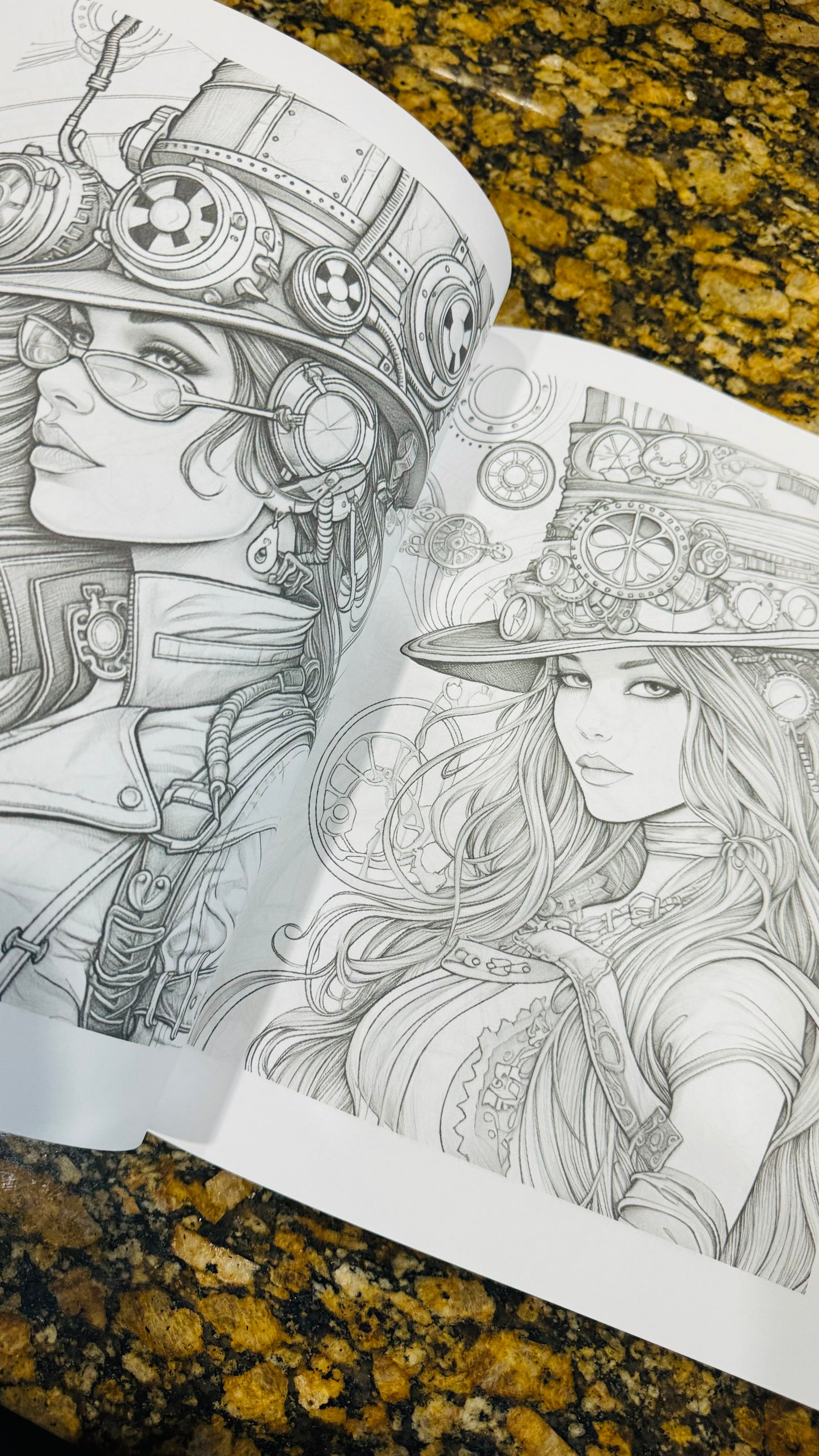 Steampunk Dreams - A Coloring Adventure