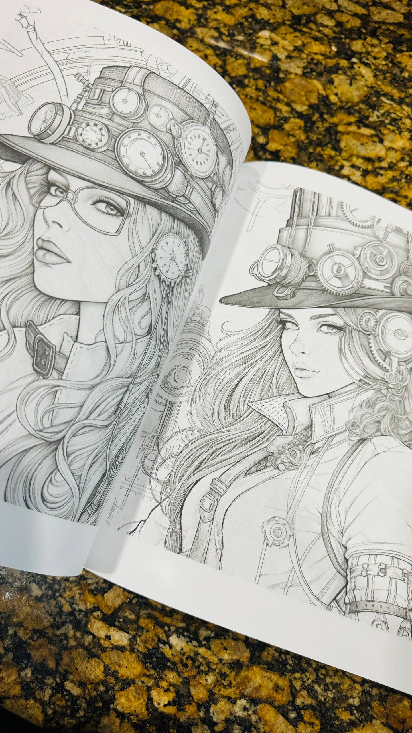 Steampunk Dreams - A Coloring Adventure