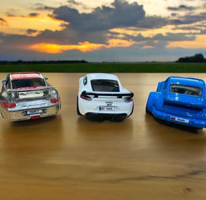 All 3 Scales- 1-64, 1-18, 1-24 - License Plate Decals - Your State - Your License Number - Models, Derby Cars and More