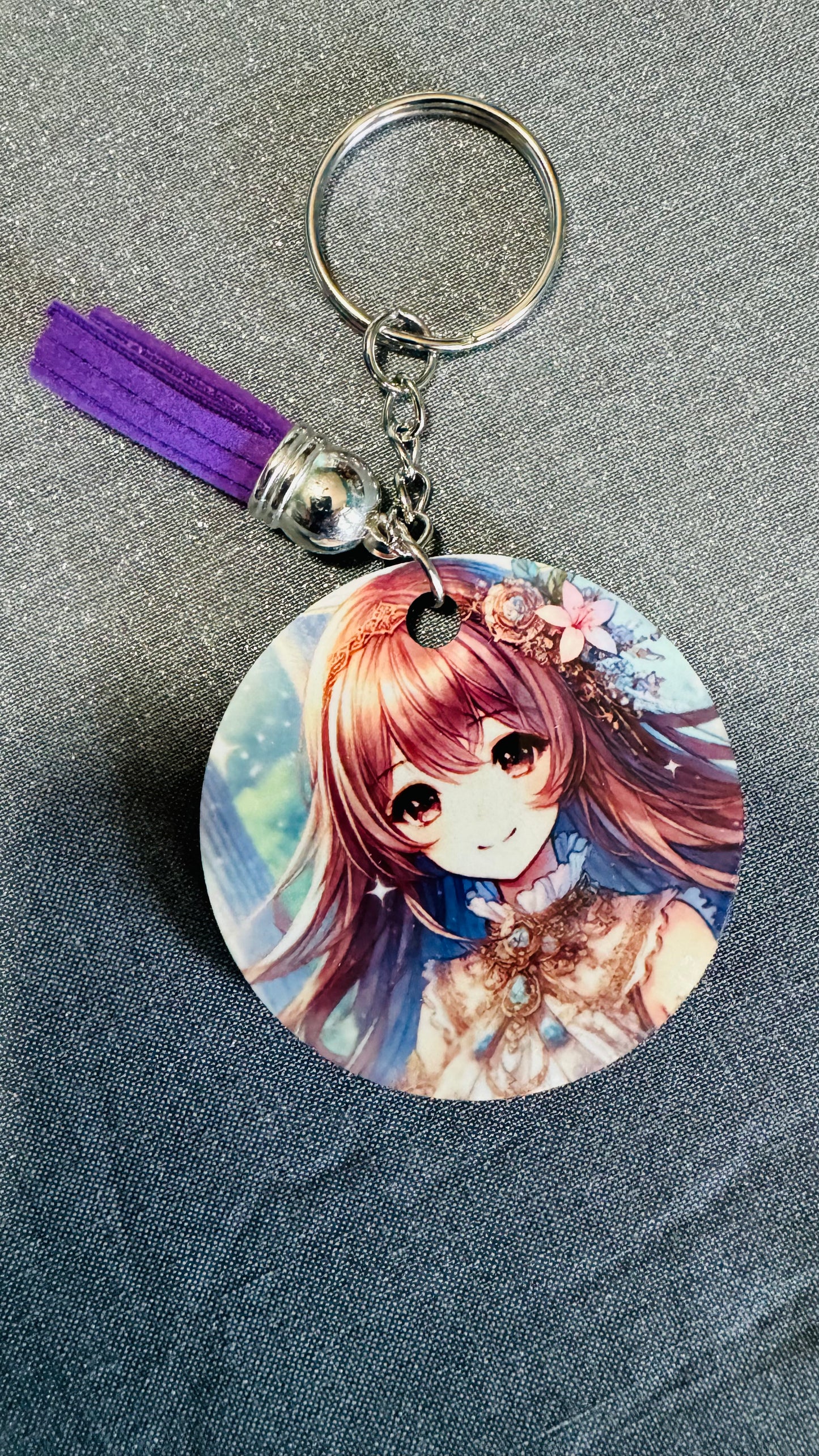 Keychain Keyring Anime Girl Coffee Drinkers Tortuga Hobby Works