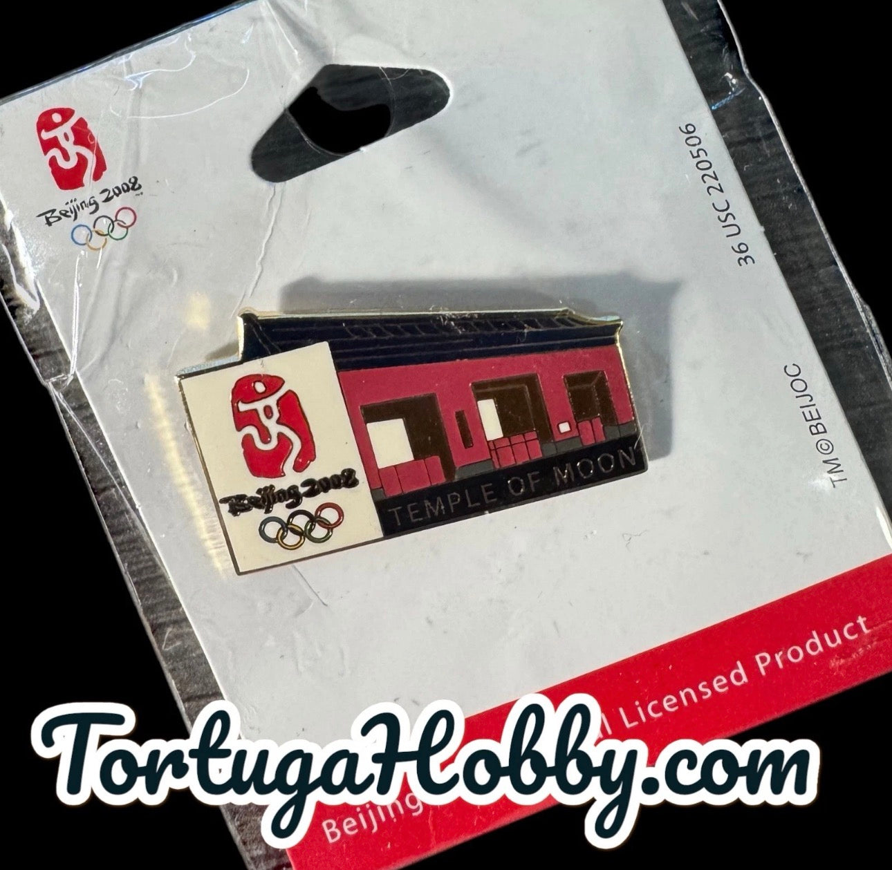 2008 Beijing Official Olympic Pin - Temple Of The Moon Pin